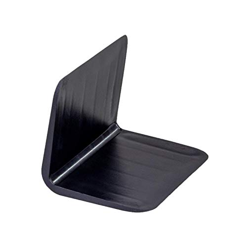 IDL Packaging 2.25" x 1.75" Plastic Edge Protectors for up to 1" Strapping, Black Color (Pack of 120) – Reusable Strap Corner Protector with Anti-Slip Ribbed Channels – Durable and Tough Strap Guards